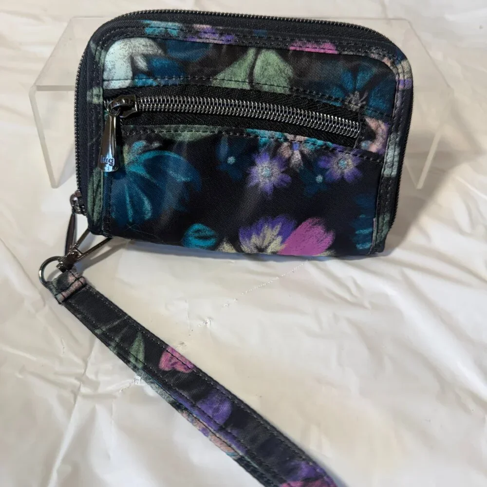 Lug Rodeo Wallet - Bloom Black compact rfid